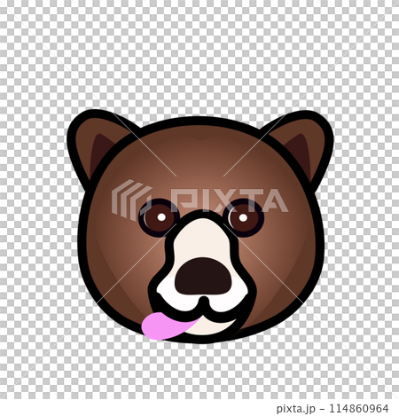 クマの顔のイラスト 114860964