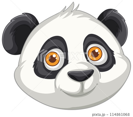 Cute Panda Face Illustration Cute Panda Face Illustration 114861068