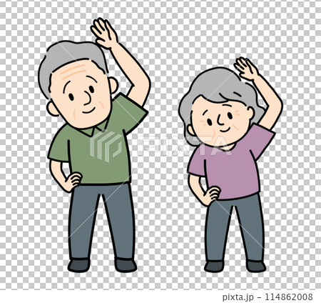 做健身房的資深夫婦 做健身房的資深夫婦 114862008