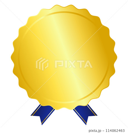 ランキングなどに使用する金メダルフレーム(小さい青色リボン) ランキングなどに使用する金メダルフレーム(小さい青色リボン) 114862463
