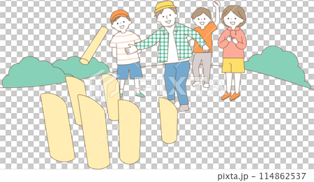 モルックをする人々 モルックをする人々 114862537