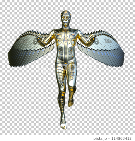 Male cyborg Male cyborg 114863412