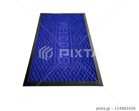 doormat isolated on white background doormat isolated on white background 114863426