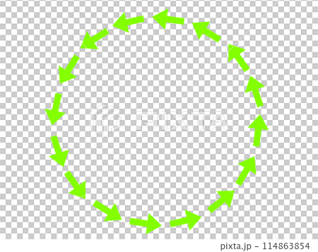 Simple arrow frame (green) 114863854