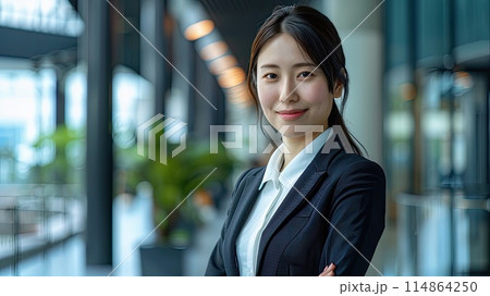 広報担当のビジネスウーマン_1 広報担当のビジネスウーマン_1 114864250