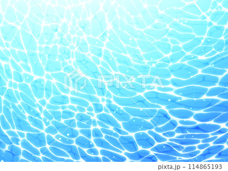 煌めく水面の背景②　明るめ 114865193