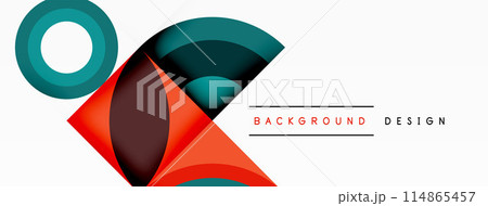 Circles and petals. Geometric beautiful abstract minimal template for Wallpaper, Banner, Background, Card, Book Illustration, landing page Circles and petals. Geometric beautiful abstract minimal template for Wallpaper, Banner, Background, Card, Book Illustration, landing page 114865457