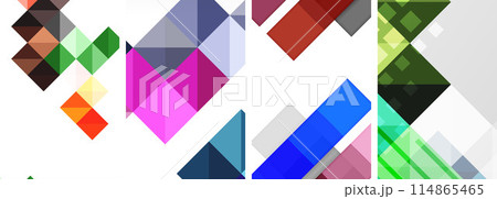 Square abstract poster set. Vector Illustration For Wallpaper, Banner, Background, Card, Book Illustration, landing page 114865465
