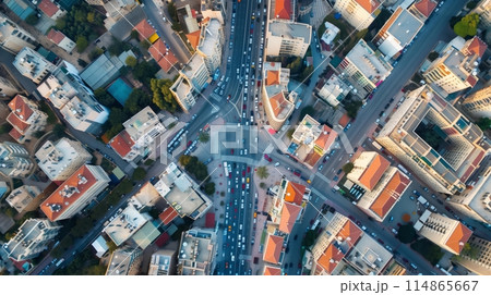 空から見た街並み 114865667