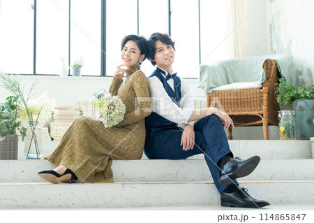 ブライダル　ウェディング　新郎新婦 114865847