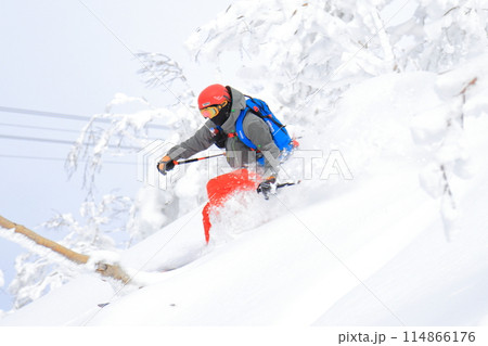 バックカントリースキー 114866176