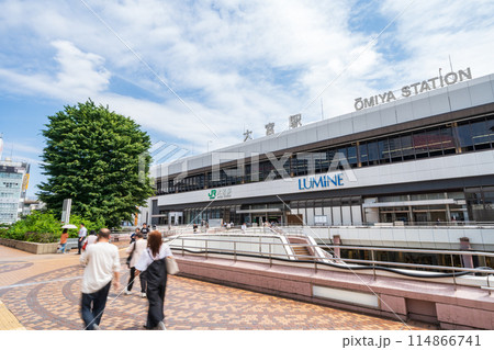 「埼玉県」JR大宮駅西口の風景 「埼玉県」JR大宮駅西口の風景 114866741