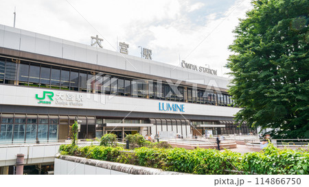 「埼玉県」JR大宮駅西口の風景 「埼玉県」JR大宮駅西口の風景 114866750