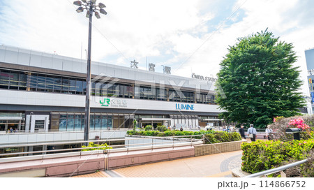 「埼玉県」JR大宮駅西口の風景 「埼玉県」JR大宮駅西口の風景 114866752