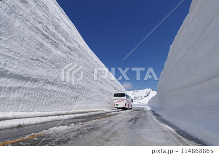 雪の大谷  立山黒部アルペンルート  114868865
