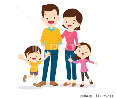 Big happy multi-generational family siblings relatives portrait 114869244