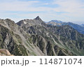 前穂高岳展望　槍ヶ岳から東鎌尾根1 114871074