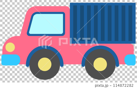 cute sweet hand drawn colorful toys for kid illustration toy truck 114872282