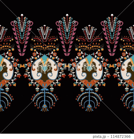 Morocco ethnic pattern features a harmonious blend of blue and white tones, infused mixed ethnic spirit. The design captures the essence of traditional Moroccan aesthetics while incorporating ethnic Morocco ethnic pattern features a harmonious blend of blue and white tones, infused mixed ethnic spirit. The design captures the essence of traditional Moroccan aesthetics while incorporating ethnic 114872366