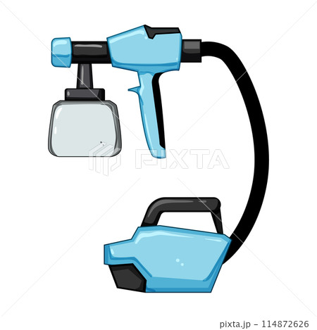 gun paint sprayer cartoon vector illustration gun paint sprayer cartoon vector illustration 114872626