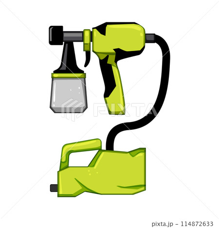 spray paint sprayer cartoon vector illustration 114872633
