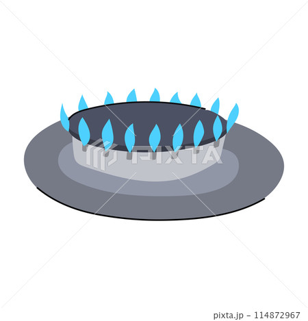 fire stove burner cartoon vector illustration 114872967