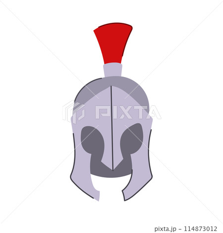 greece spartan helmet cartoon vector illustration greece spartan helmet cartoon vector illustration 114873012