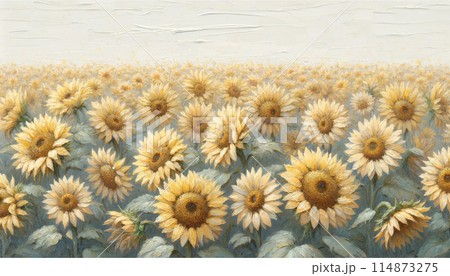 ひまわり畑 114873275