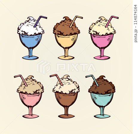 Cocktail. Vector drawing 114874164