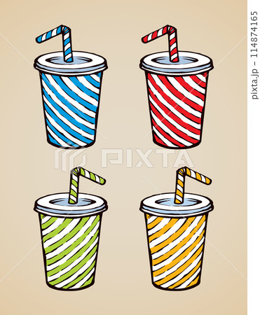 Cocktail. Vector drawing 114874165