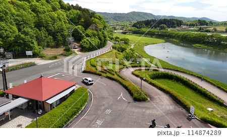 広島県三原市大和町_道の駅【よがんす白竜】ドローン空撮_YOG_No05 広島県三原市大和町_道の駅【よがんす白竜】ドローン空撮_YOG_No05 114874289