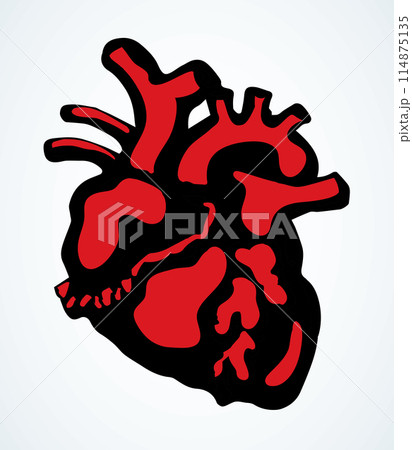 Heart. Vector drawing icon sign 114875135