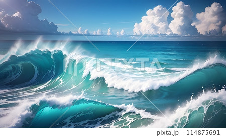 ダイナミックな海 114875691