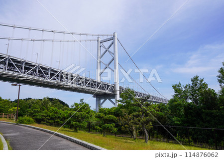 与島パーキングエリアから見る瀬戸大橋(主に南備讃瀬戸大橋と北備讃瀬戸大橋 与島パーキングエリアから見る瀬戸大橋(主に南備讃瀬戸大橋と北備讃瀬戸大橋 114876062