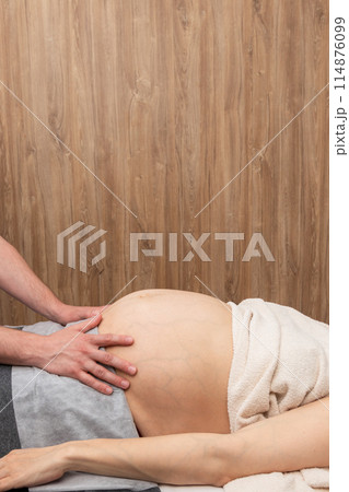 Prenatal Belly Therapy for Pregnant Woman 114876099