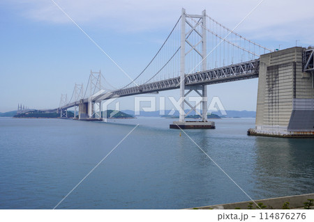 瀬戸大橋記念公園から見る瀬戸大橋(主に南備讃瀬戸大橋と北備讃瀬戸大橋 瀬戸大橋記念公園から見る瀬戸大橋(主に南備讃瀬戸大橋と北備讃瀬戸大橋 114876276