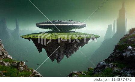 空中に浮かぶ島 114877479