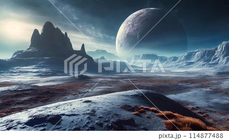架空の惑星の風景 114877488