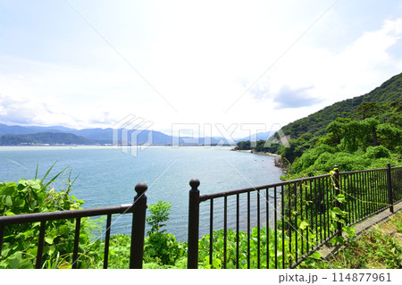 福井県敦賀市中心部から色浜地区までの県道風景(2022夏) 福井県敦賀市中心部から色浜地区までの県道風景(2022夏) 114877961