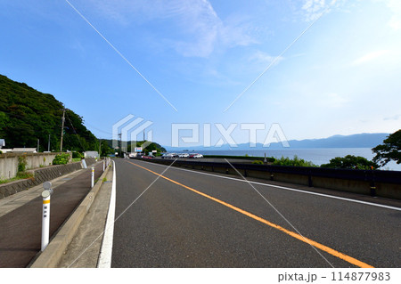 福井県敦賀市中心部から色浜地区までの県道風景(2022夏) 福井県敦賀市中心部から色浜地区までの県道風景(2022夏) 114877983