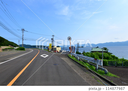 福井県敦賀市中心部から色浜地区までの県道風景(2022夏) 114877987