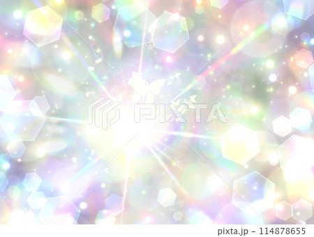 神秘的で幻想的な光の蝶の背景 – 壁紙・テクスチャ・イラスト素材【虹色・パステル・癒し】 神秘的で幻想的な光の蝶の背景 – 壁紙・テクスチャ・イラスト素材【虹色・パステル・癒し】 114878655