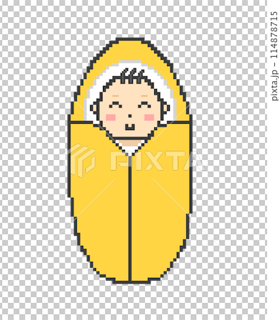 Baby_Pixel Art (Yellow) 114878715