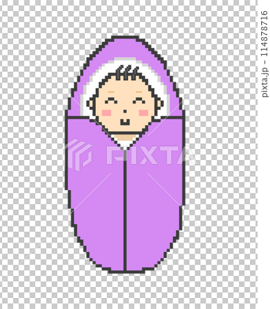 Baby_Pixel Art (Purple) 114878716