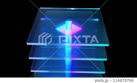 Glass squares composition 114878768