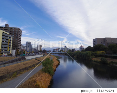 新代継橋より望む街並み(熊本県熊本市) 114879524