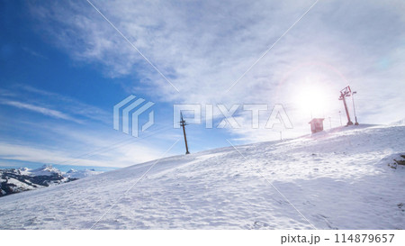スイス 雪景 銀世界 114879657