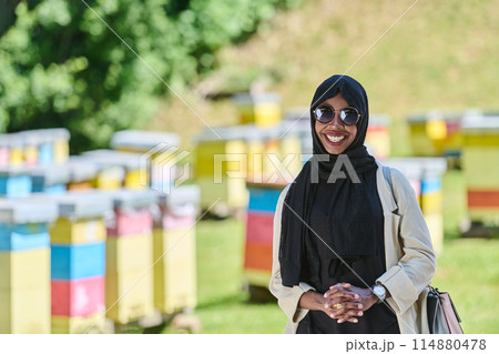 A Journey Through Nature's Beehives with an African American Muslim Woman A Journey Through Nature's Beehives with an African American Muslim Woman 114880478
