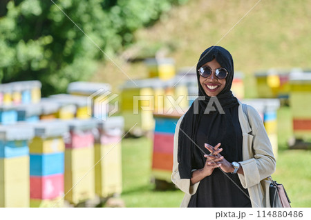 A Journey Through Nature's Beehives with an African American Muslim Woman 114880486