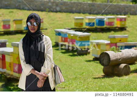 A Journey Through Nature's Beehives with an African American Muslim Woman A Journey Through Nature's Beehives with an African American Muslim Woman 114880491